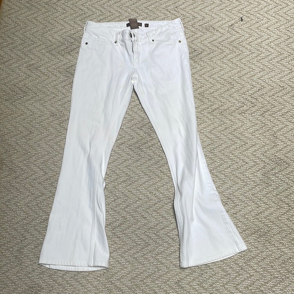 white bell bottom jeans